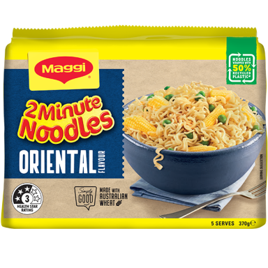 Maggi 2 Minute Noodles Oriental - FOP