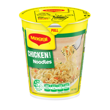 Chicken Flavour Noodles Cup - Front