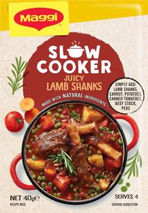 MAGGI Slow Cooker Juicy Lamb Shanks Recipe Base Serves 4